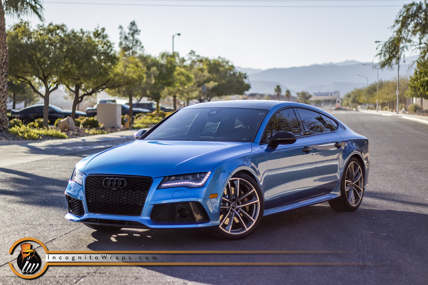 Audi RS7 - Azure Blue Metallic — Incognito Wraps