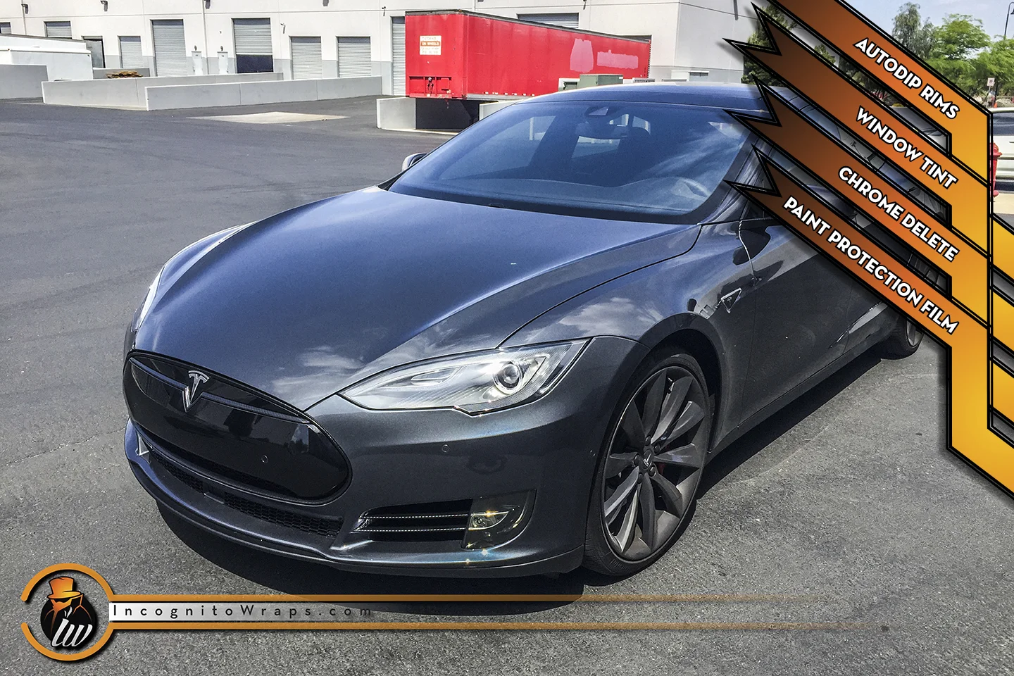 Tesla Model S - Carbon Fiber Chrome Delete, AutoDip Rims, and Paint Protection Film
