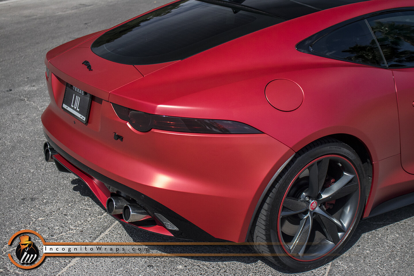 Opførsel overvåge Vejfremstillingsproces Jaguar F Type R - Matte Red Iced Titanium — Incognito Wraps