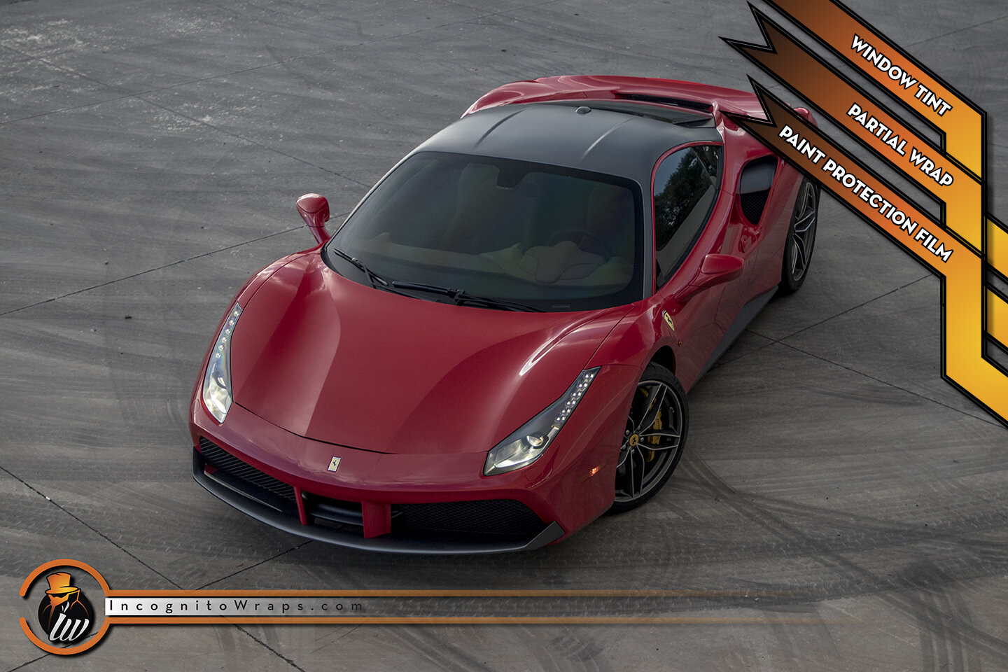 Matte Grey Ferrari Wrap – Custom Vehicle Wraps