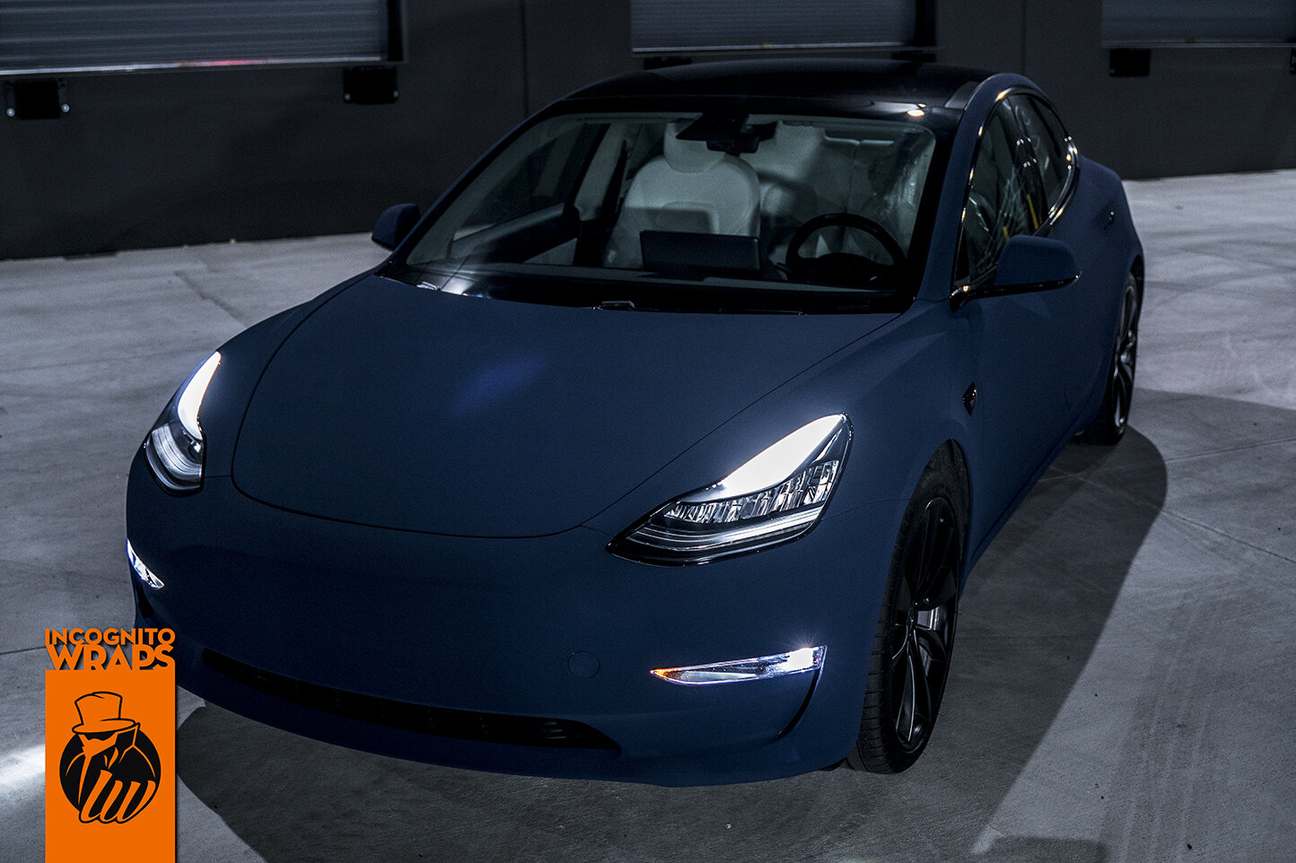 Tesla Model 3 - Ultra Matte Blue — Incognito Wraps