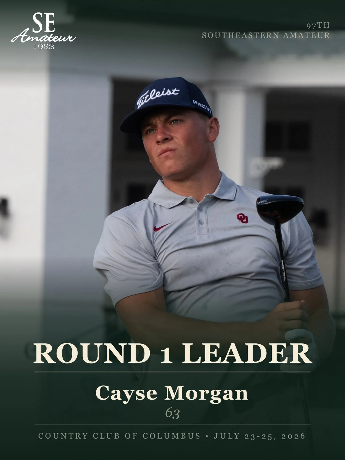 Round One of the 97th Annual Southeastern Amateur is in the books! With over 30 players in the field in red numbers, this weekend is sure to be a must watch event!