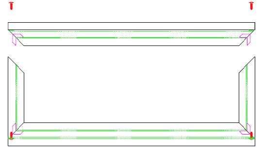 Figure 2 - Frame screws highlighted here.