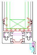 Figure 4 - Showing the Glazing wedge.