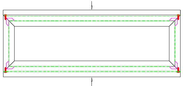 Figure 6 showing the pressure point's (top and bottom) for re-levelling.