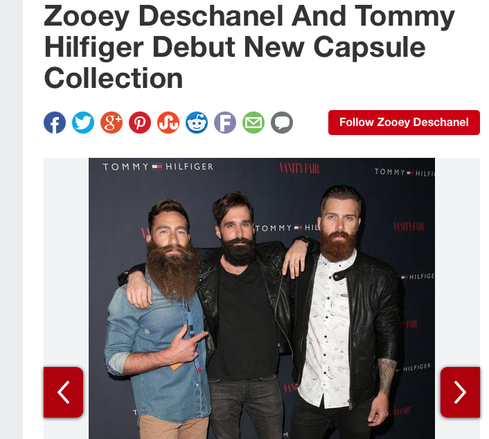 Zooey Deschanel & Tommy Hilfiger release