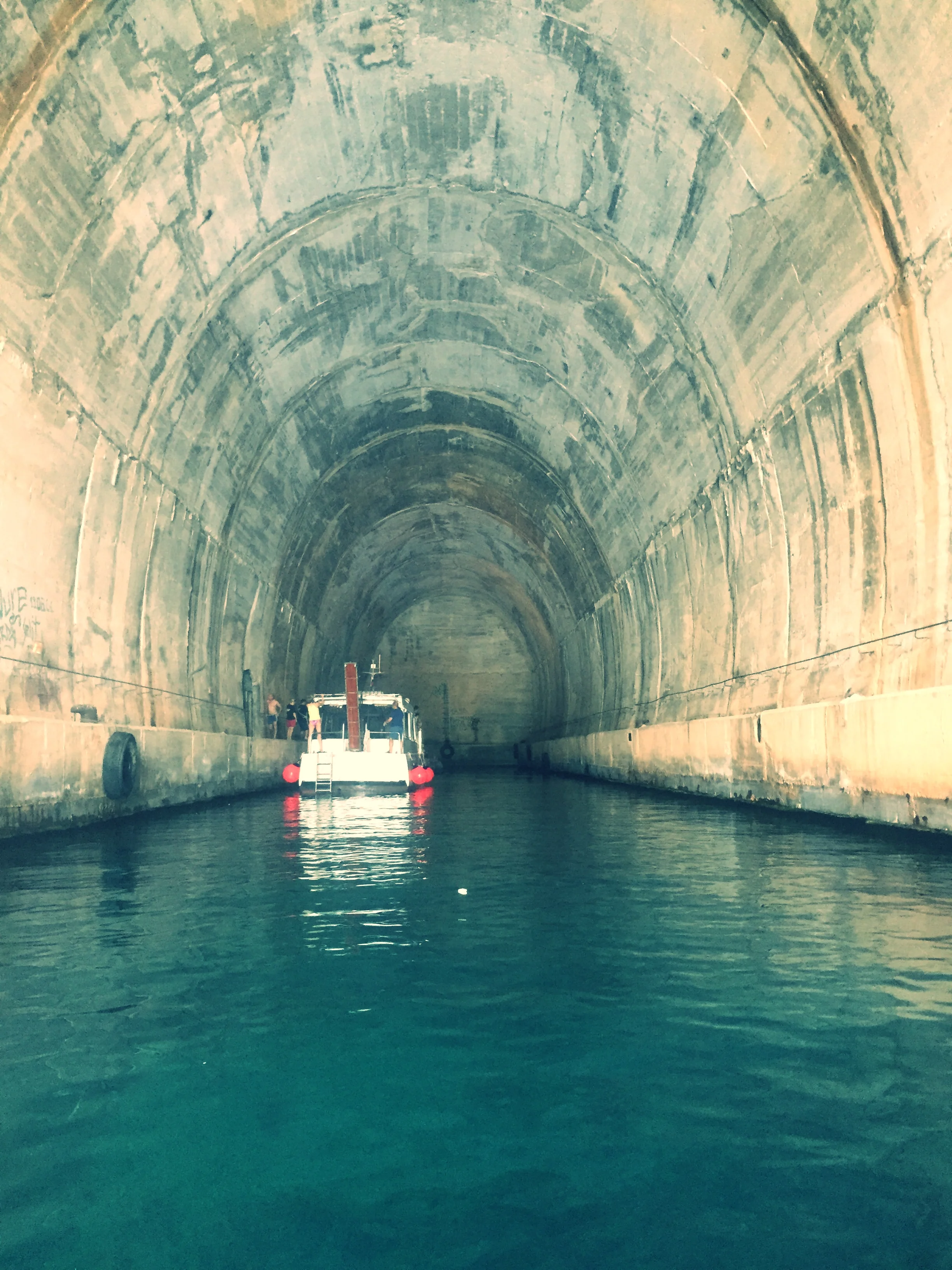 Submarine bunkers from the war.