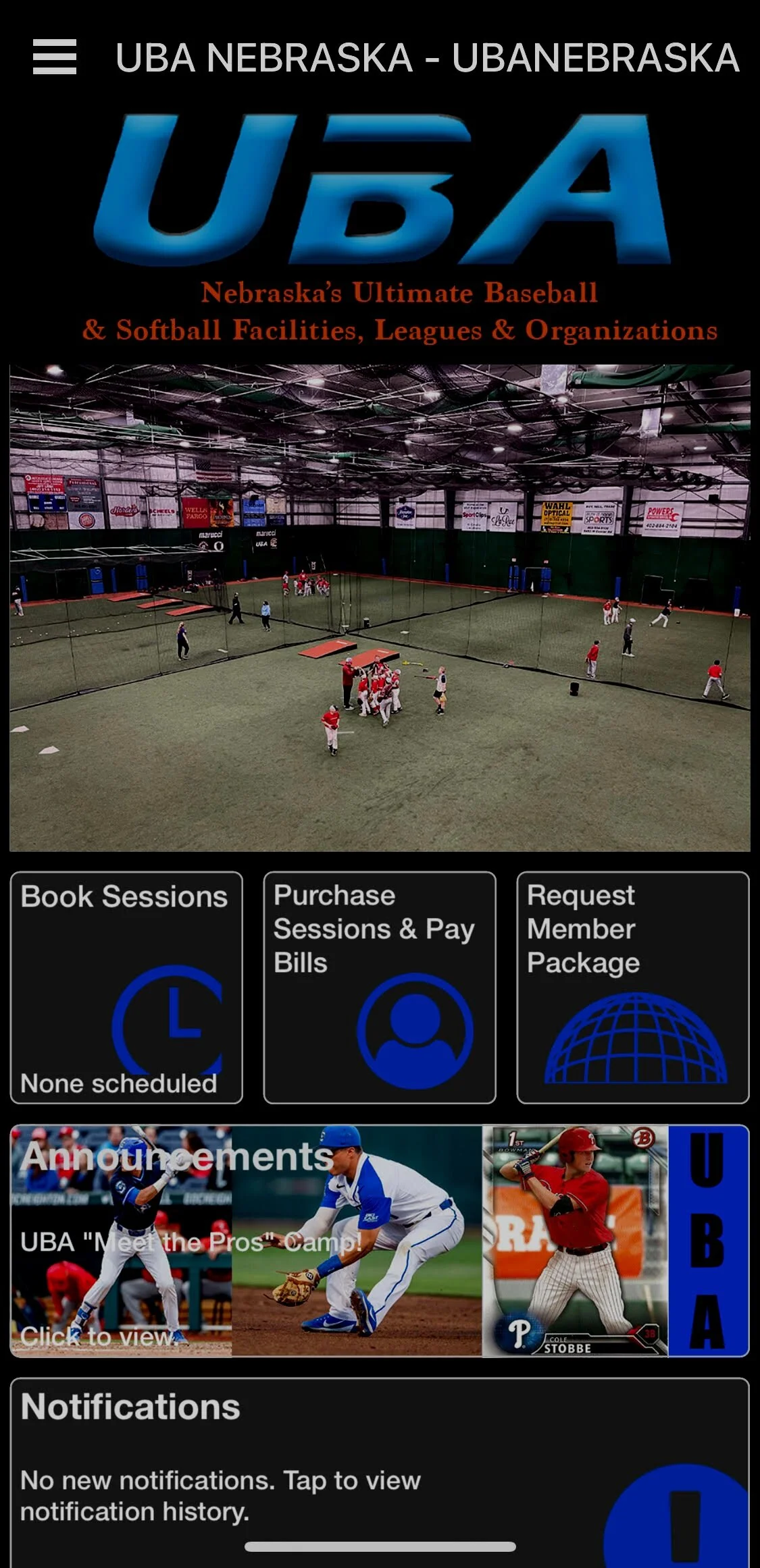 UBA NEBRASKA APP — Ultimate Baseball Academy