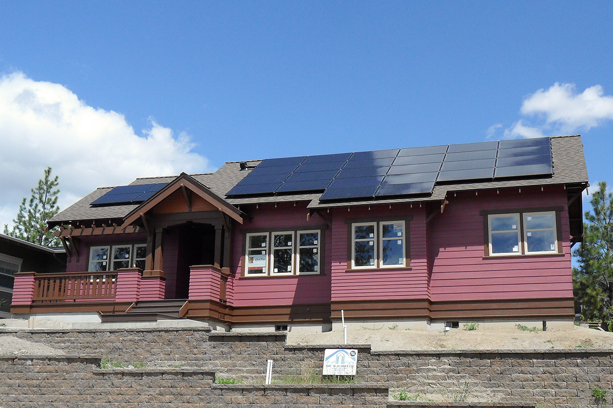 Net Zero home with grid-tied solar