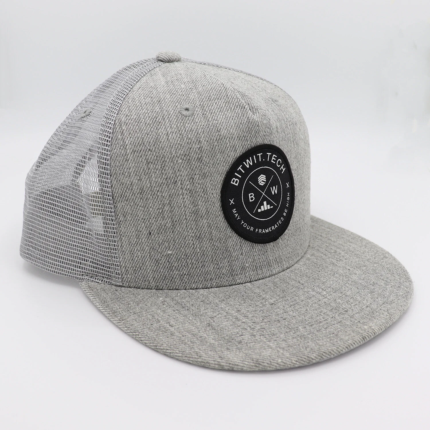 5-Panel Flat Bill Trucker Cap | Bitwit 