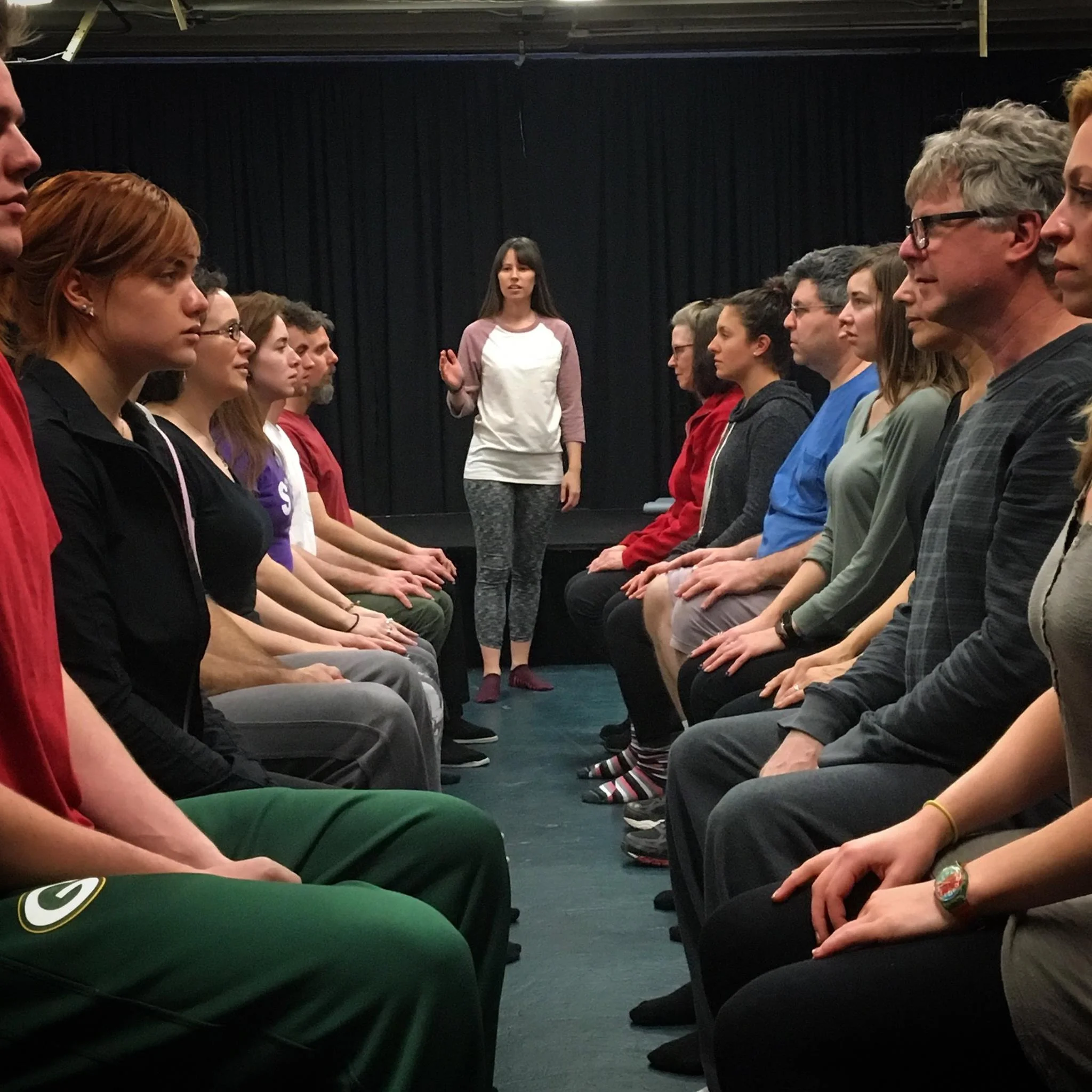 Violette Kjeldgaard instructs participants in last year's Alba workshop.