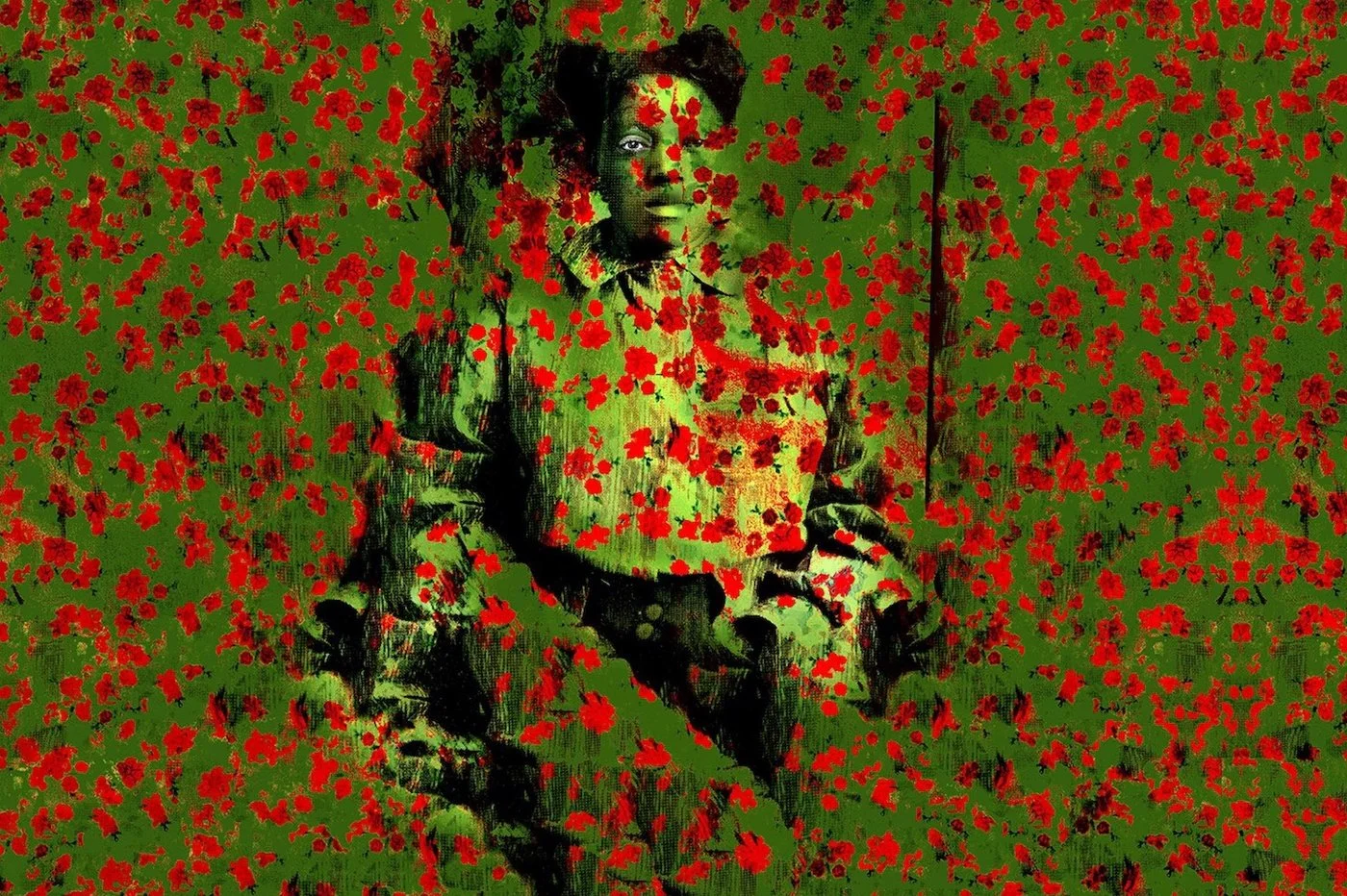 Portrait of an Unknown Woman with White Eye, from the Bizzell Library at the University of Oklahoma