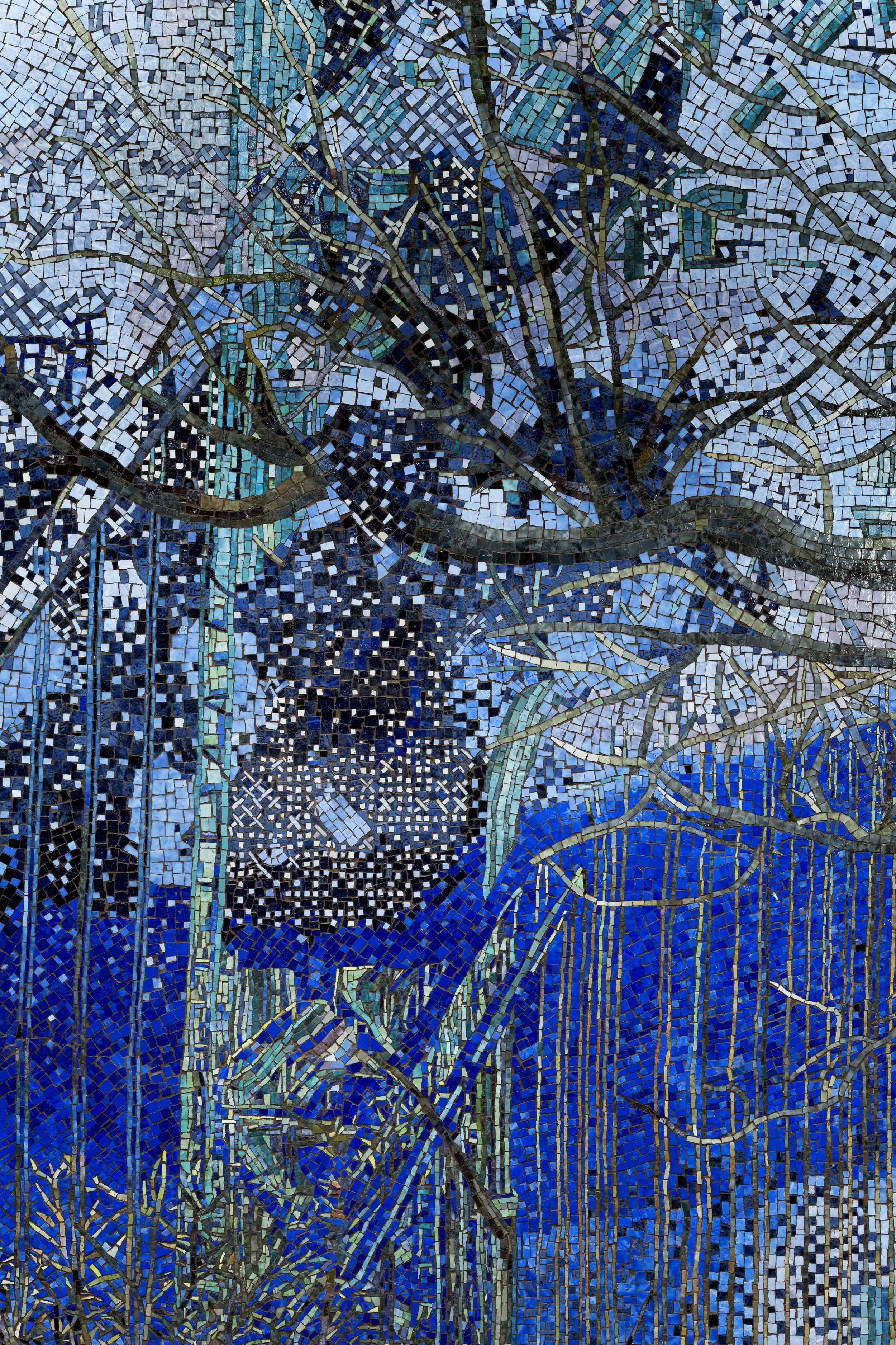 Detail bridge with tree branches