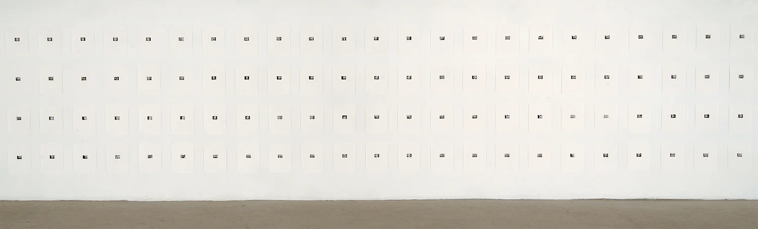 Tube Portraits (Stamp Edition), Installation view
