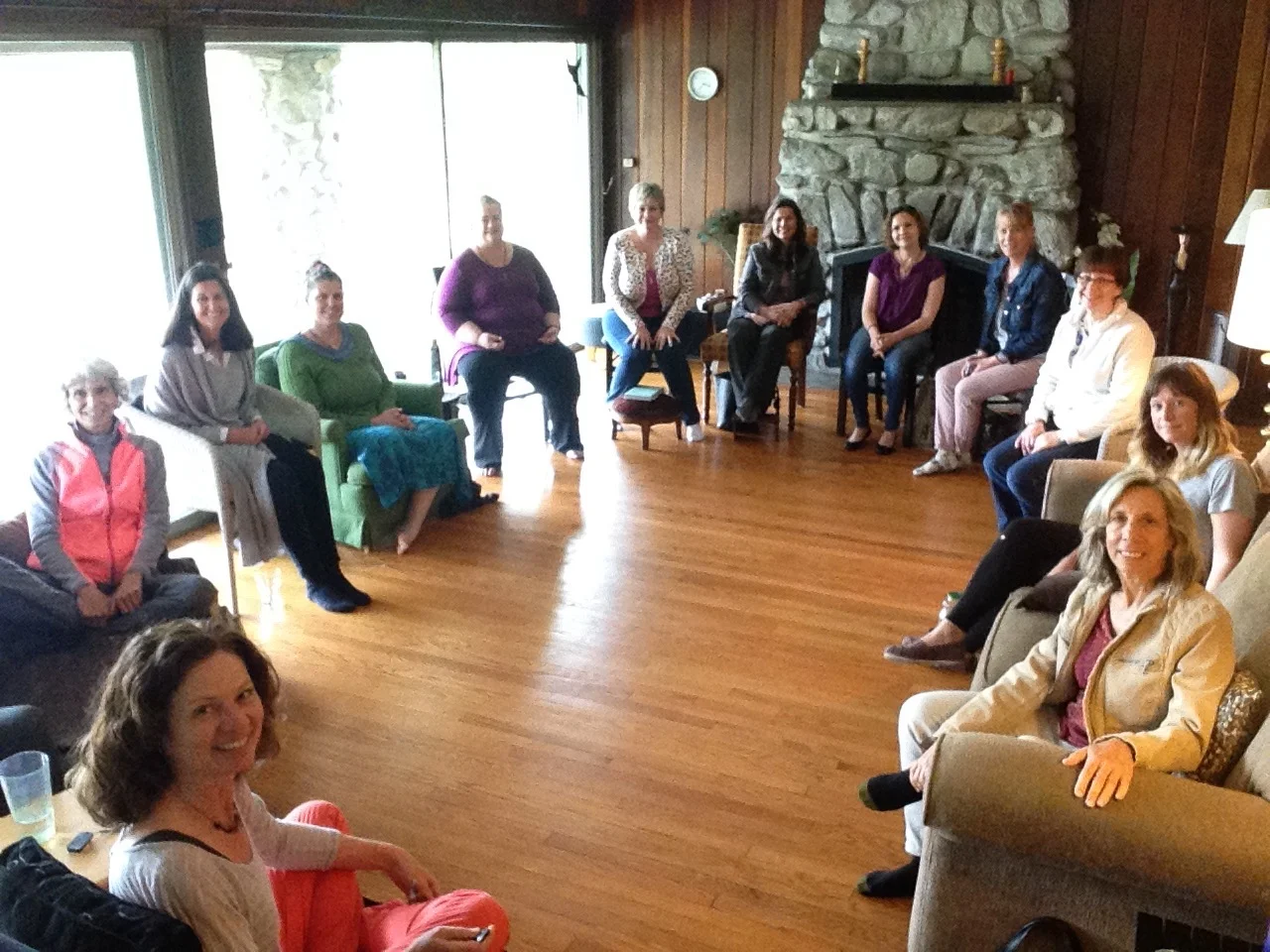 Each group meeting is intimate and has anywhere from 5- 10 people in attendance.