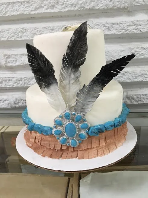 Indian cake (everything including feathers edible)