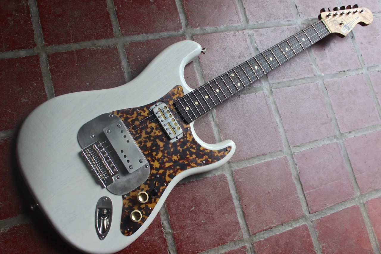 Waterslide Coodercaster Aged White Blonde Swamp Ash Mojo Supro Lap Steel Teisco Gold Foil Pickups Waterslide Guitars
