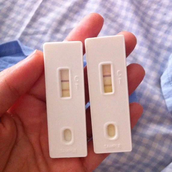 Both tests, positive!
