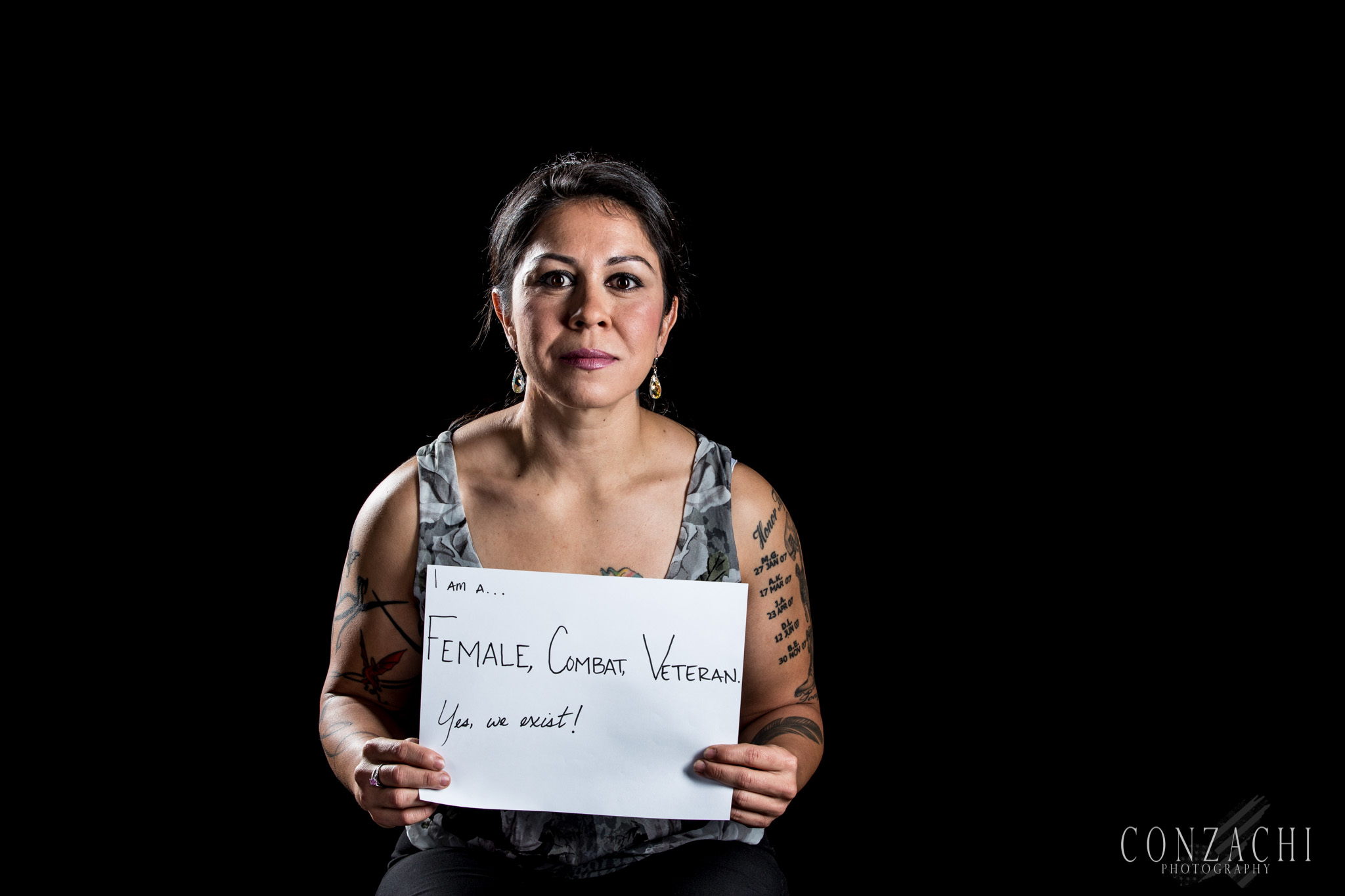 Victoria Parker, 30 Branch: Army(active and reserves) MOS: Military Police Officer, 31B Status: Disabled Veteran Years Served: Active 2004-2009 Reserves 2009-Present Deployments: Operation Iraqi Freedom III(04-05), Operation Iraqi Freedom(15 months 06-08) Highest Rank: E7 Sergeant First Class Notable Awards: Combat Action Badge Her Story: "I'm a female Native American(western shoshone). Joined the military as a Military Police Officer. Deployed to Iraq two times. OIF III as a M2 .50cal Machine Gunner and OIF 06-08 as a Team and Squad Leader. After my deployments I became a Drill Sergeant, instilling the Army Values into new recruits, Loyalty, Duty, Respect, Selfless Service, Honor, Integrity, and Personal Courage. I am also US Army Combatives Level II certified. But most of all, I'm a Female Combat Veteran."