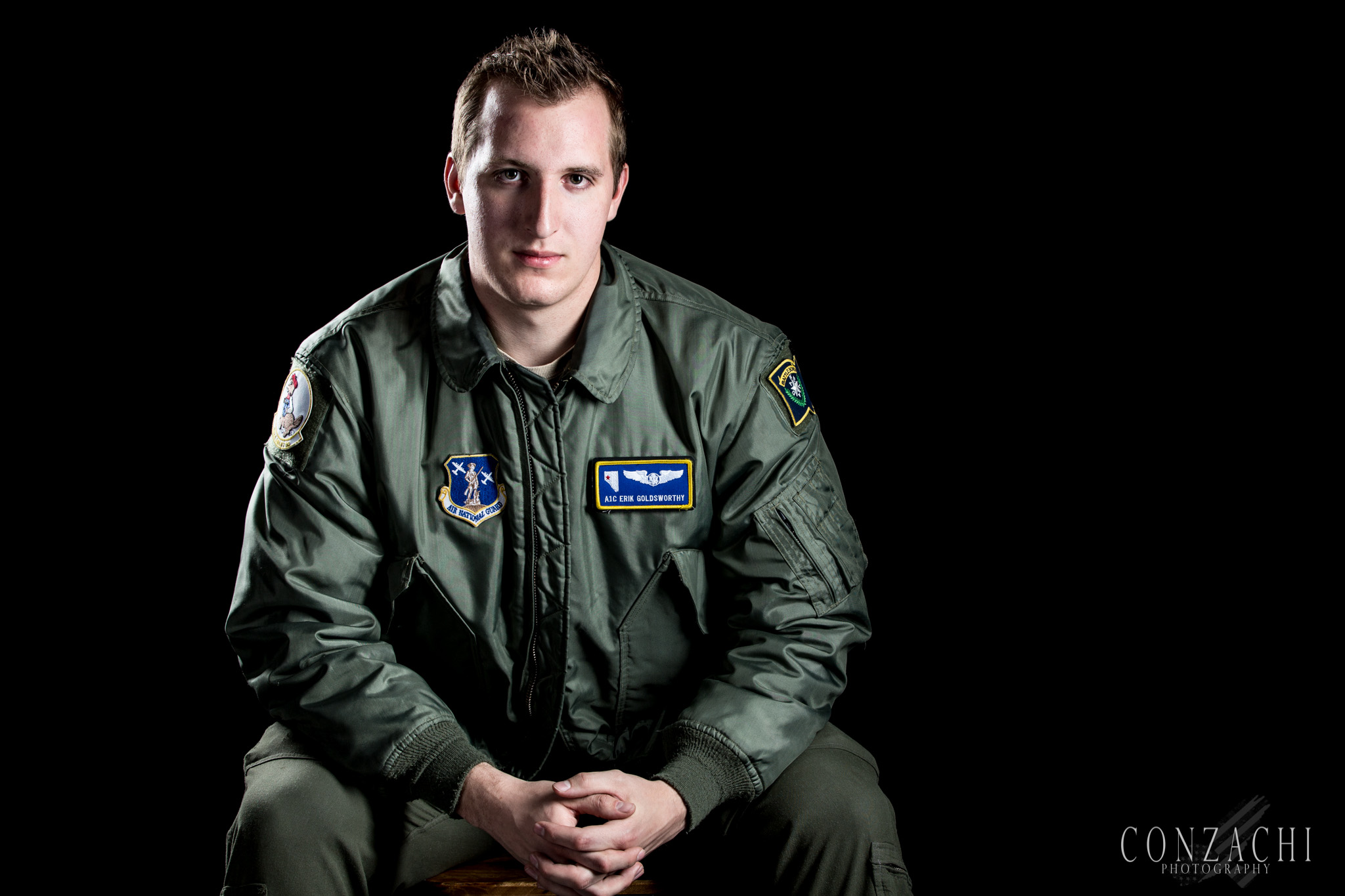 Erik Goldsworthy, 21 Branch: Air Force Status: Air National Guard MOS: Loadmaster, 1A251 Years Served: 2014-Present Deployments: Coming Soon His Story: "I am a 3rd generation service member at the beginning of my career. I joined the Nevada Air National Guard right out of high school. My father works at the same base as I do and I hope that I can live up to his colossal reputation and create my own legacy at the same time." From the Author: Erik was a pleasure to work with. Sharp, honorable, and eager to serve his country. Erik has not deployed as of yet, but that does not make him any less of a brother in arms to me than any other veteran. When you meet someone like Erik, and hear them speak and see their commitment, you just know they will do great things in their life. Good luck in your military career Erik, I look forward to talking to you again. Thank you for your service Erik, and Happy Veterans Day.