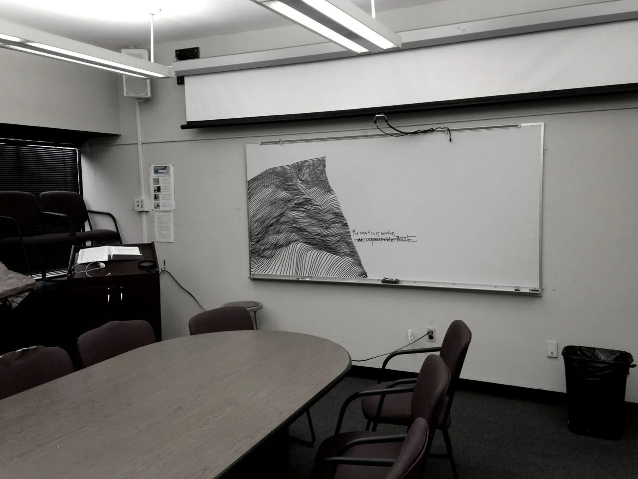 untitled temporary drawing, rm. 609 of 621 Huntington Ave