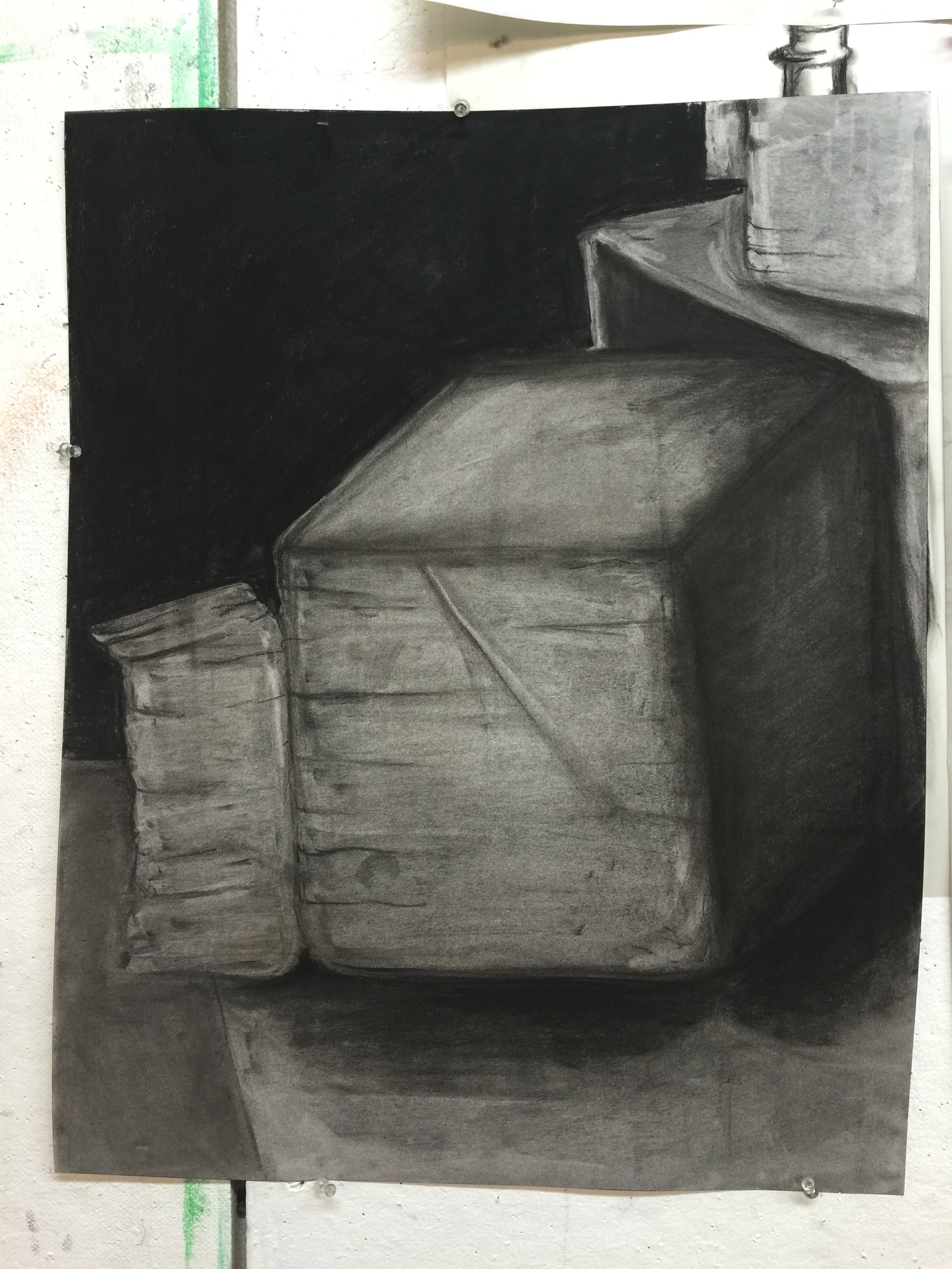 box in charcoal 18 x 24