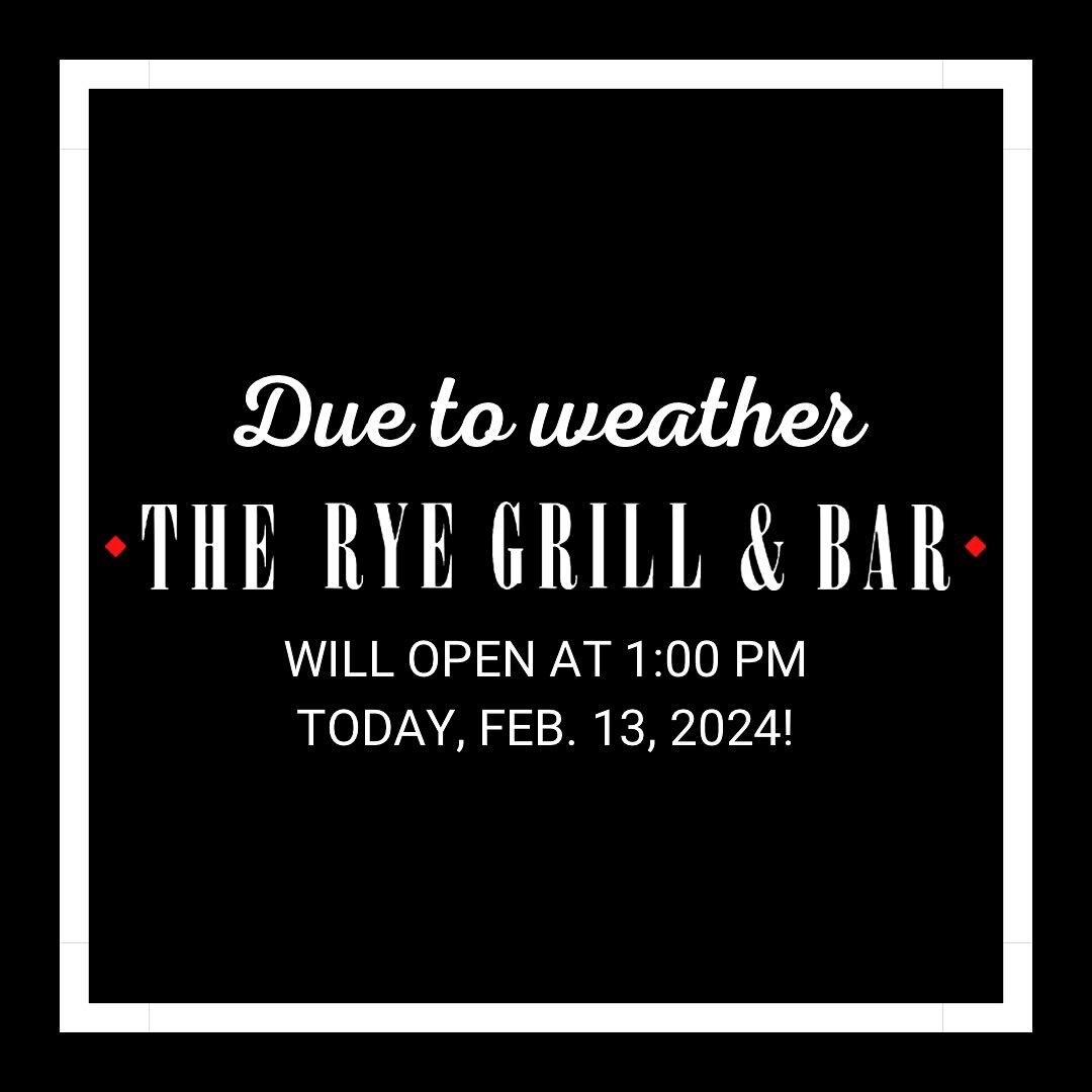 Stay safe out there and we will see you at 1:00 PM! ❄️

One Station Plaza Rye, NY 10580
914 967 0332

#foodie #westchestereats #914eats #914food #westchesternyeats