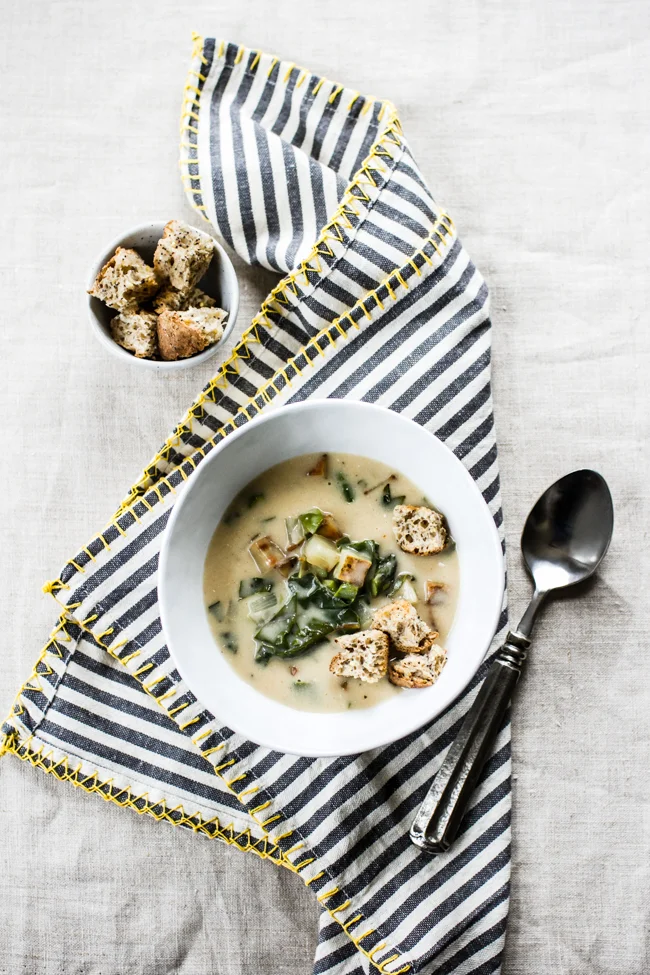 Loaded Spring Potato Soup