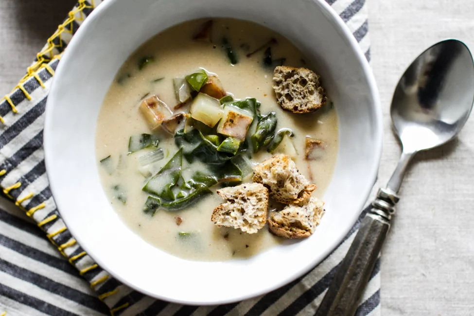 Loaded Spring Potato Soup