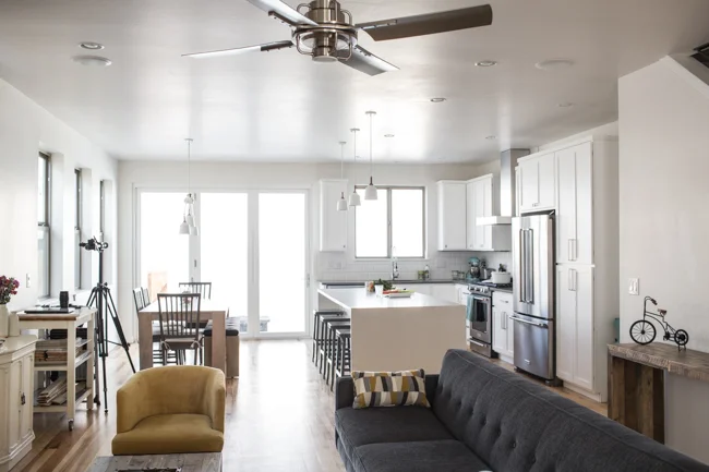 Kitchen + Living Tour with Rejuvenation | edibleperspective.com