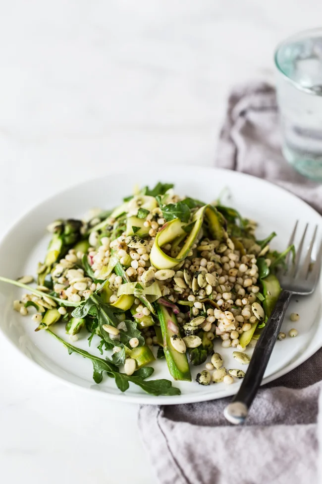 Spring Sorghum and Asparagus Salad | edibleperspective.com