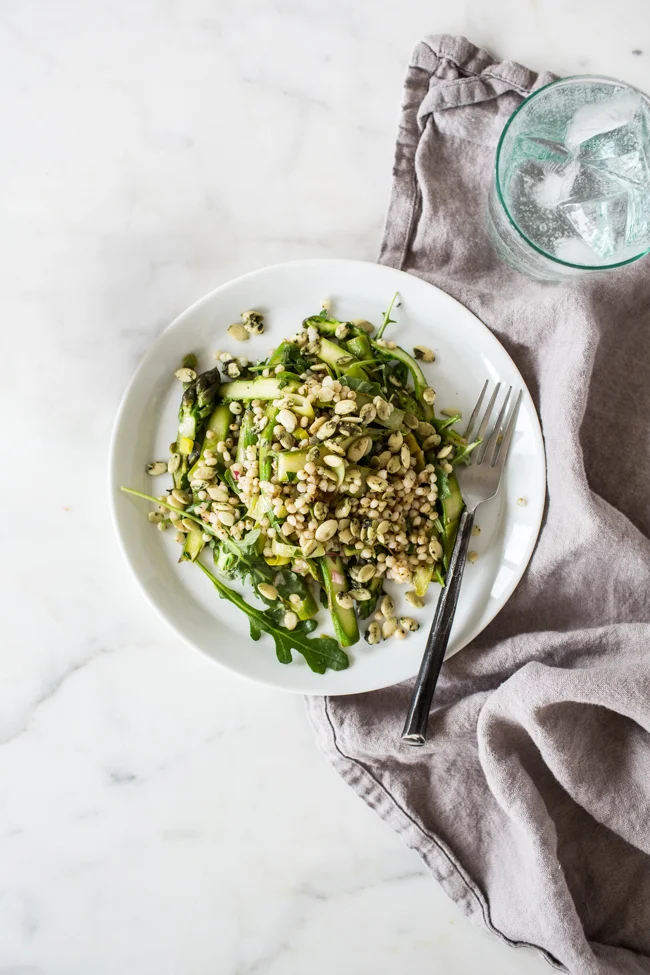 Spring Sorghum and Asparagus Salad | edibleperspective.com