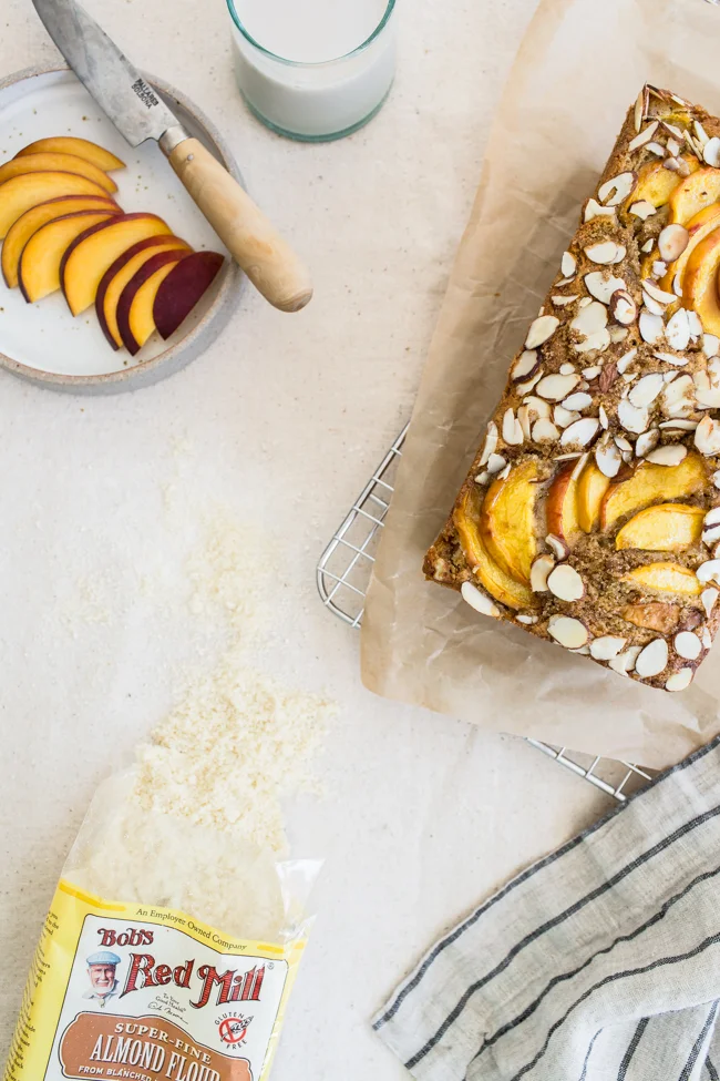 Peach Almond Quick Bread | Edible Perspective