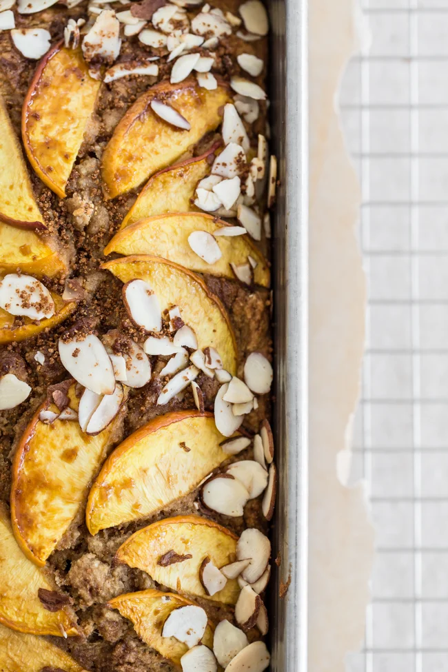 Peach Almond Quick Bread | Edible Perspective