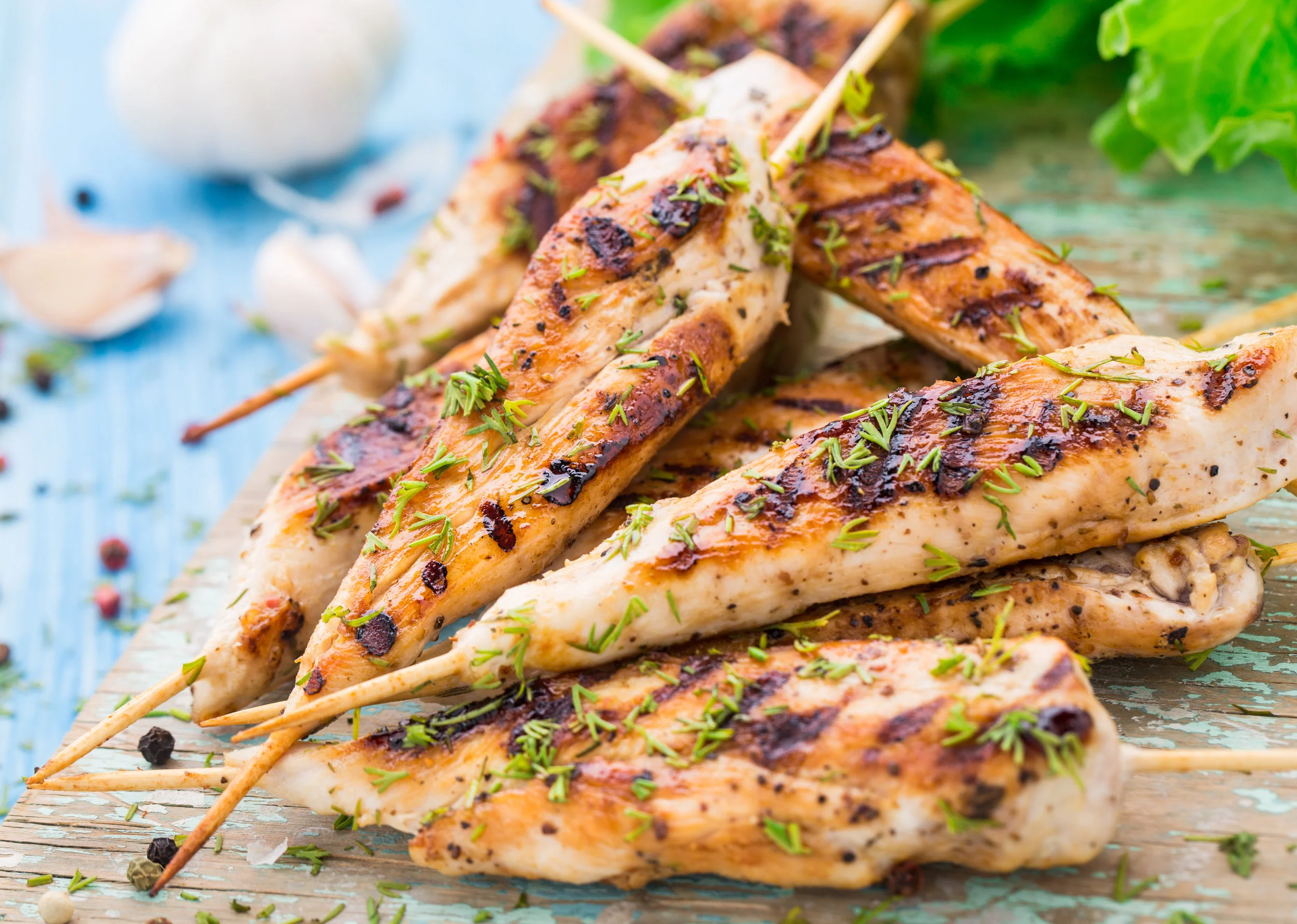 Chicken - Zucchini Skewers