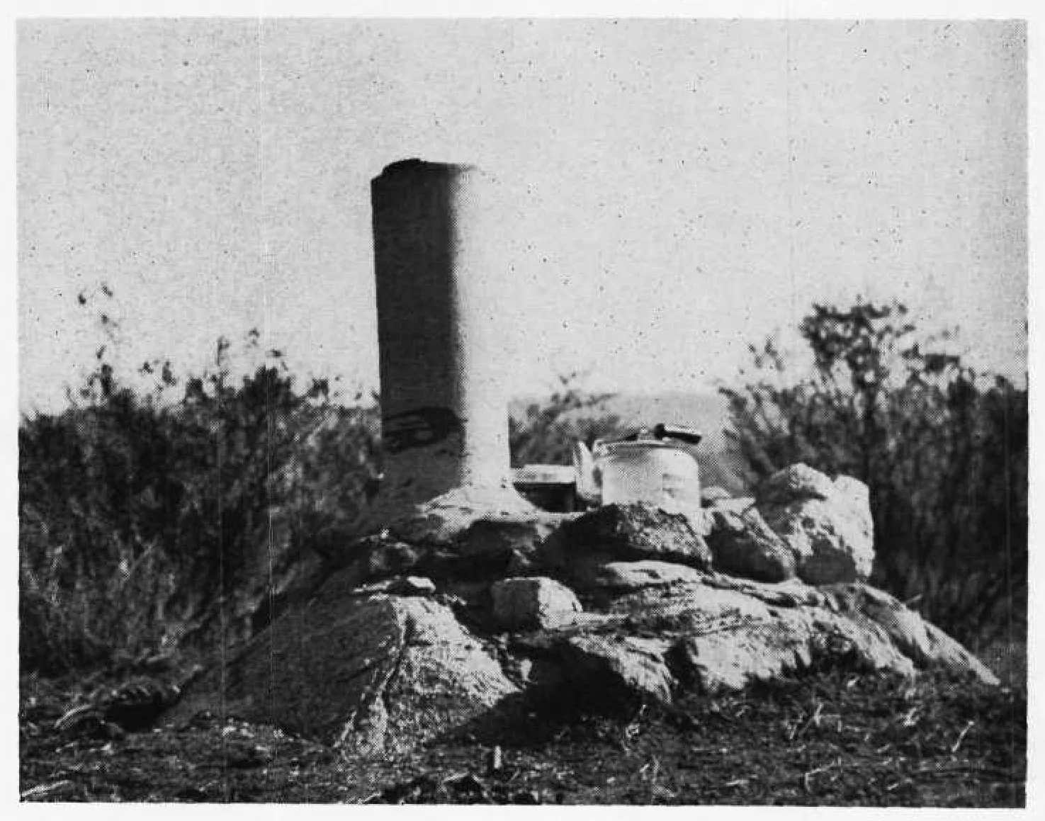 Melissa Branson Stedman’s first cement job—an outdoor fireplace she cooked on while building the cabin.