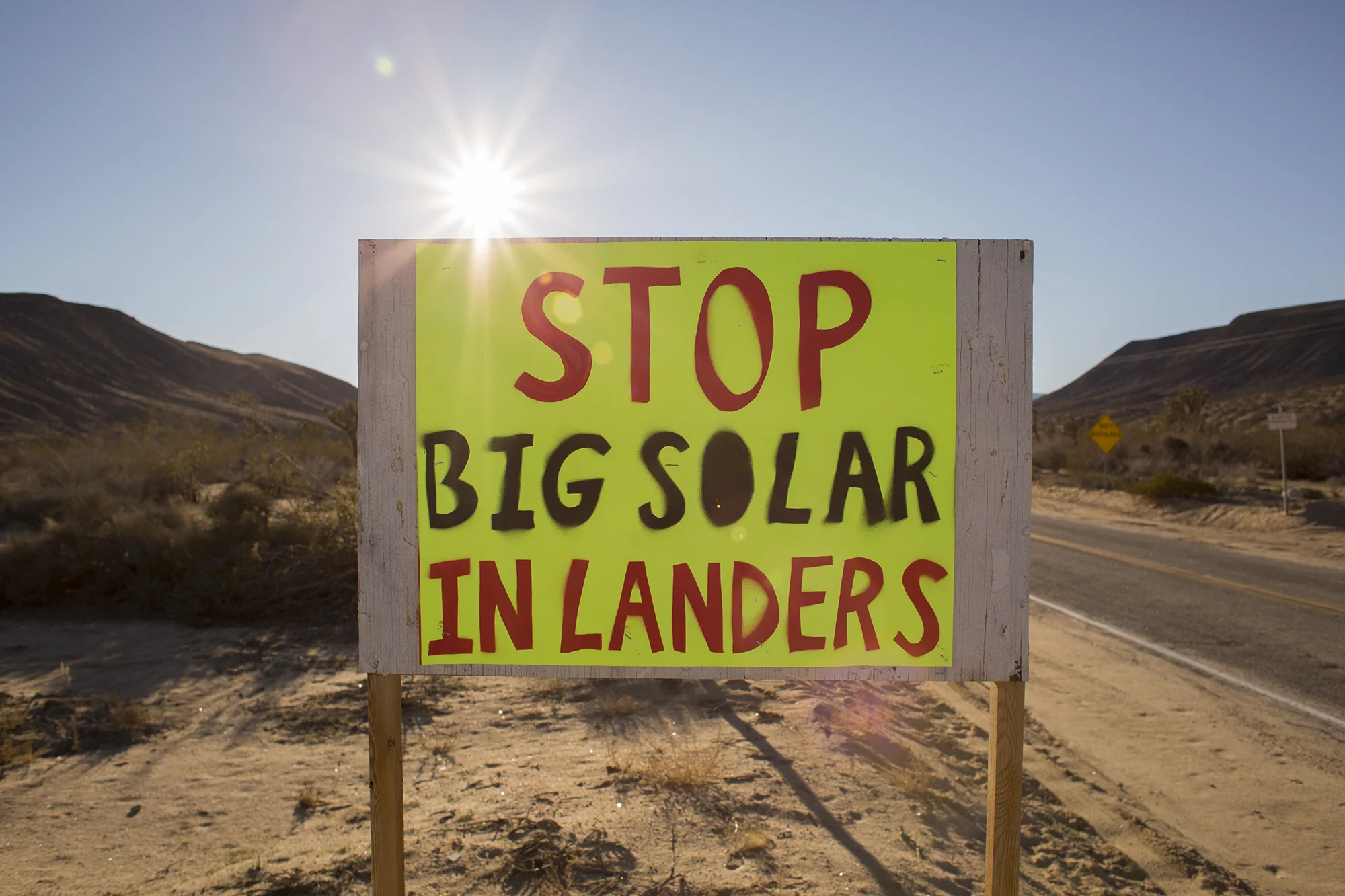 Landers and the Pioneertown communities to the west of Joshua Tree are small but particularly ardent voices against solar development.