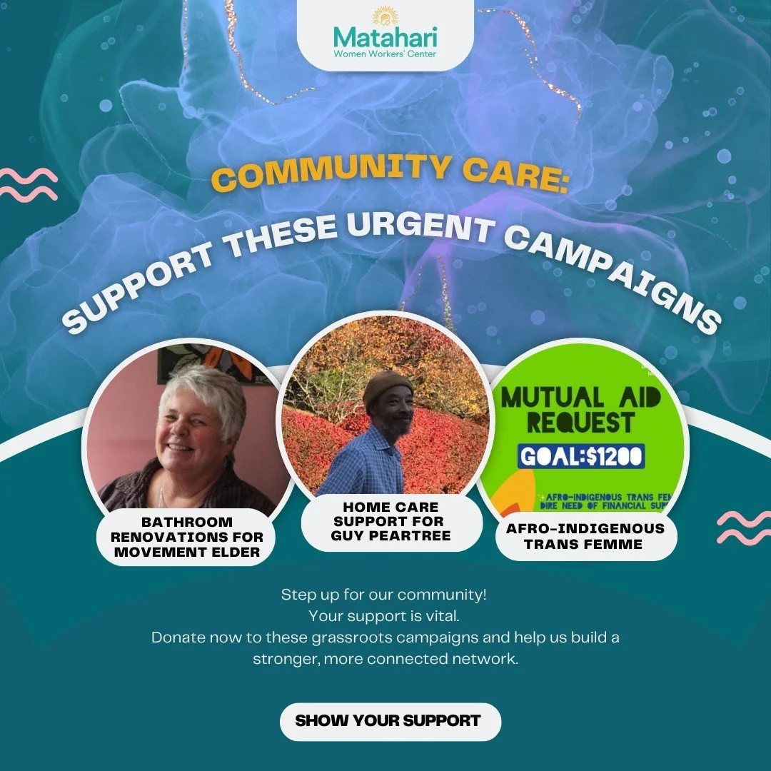 Let&rsquo;s come together to support three incredible individuals in our community: 

☀️Guy Peartree, a gifted storyteller in need of home care
☀️Mama J, a movement elder requiring bathroom renovations
☀️Afro-Indigenous Trans Femme facing a challengi