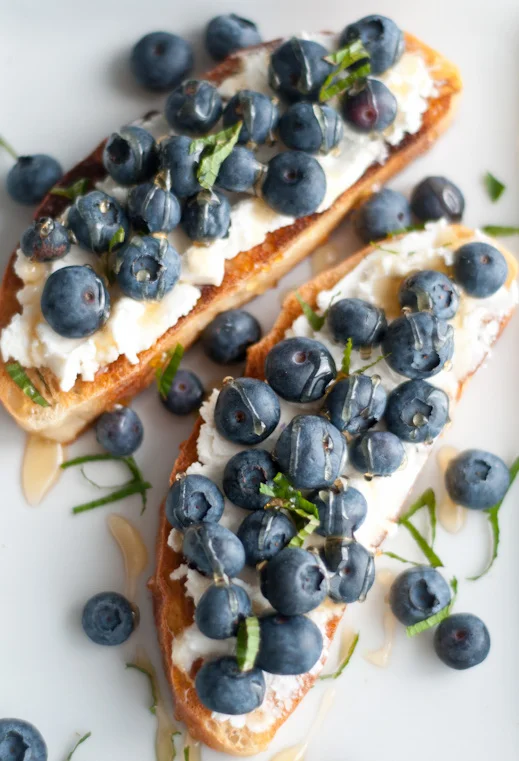 Whipped Goat Cheese and Blueberry Crostini — Food by Lish