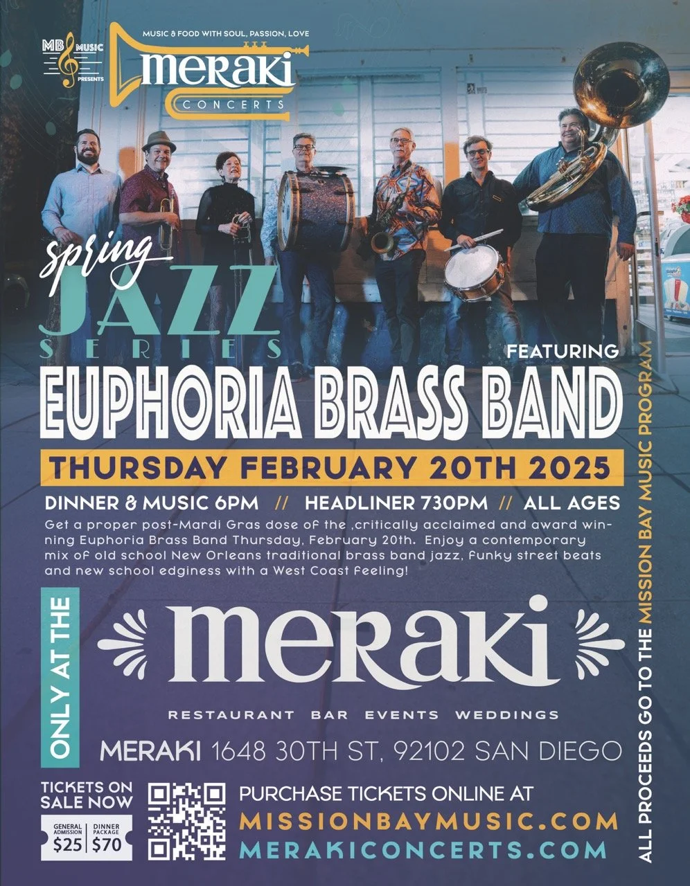 Euphoria Brass Band at Meraki Concert Series
