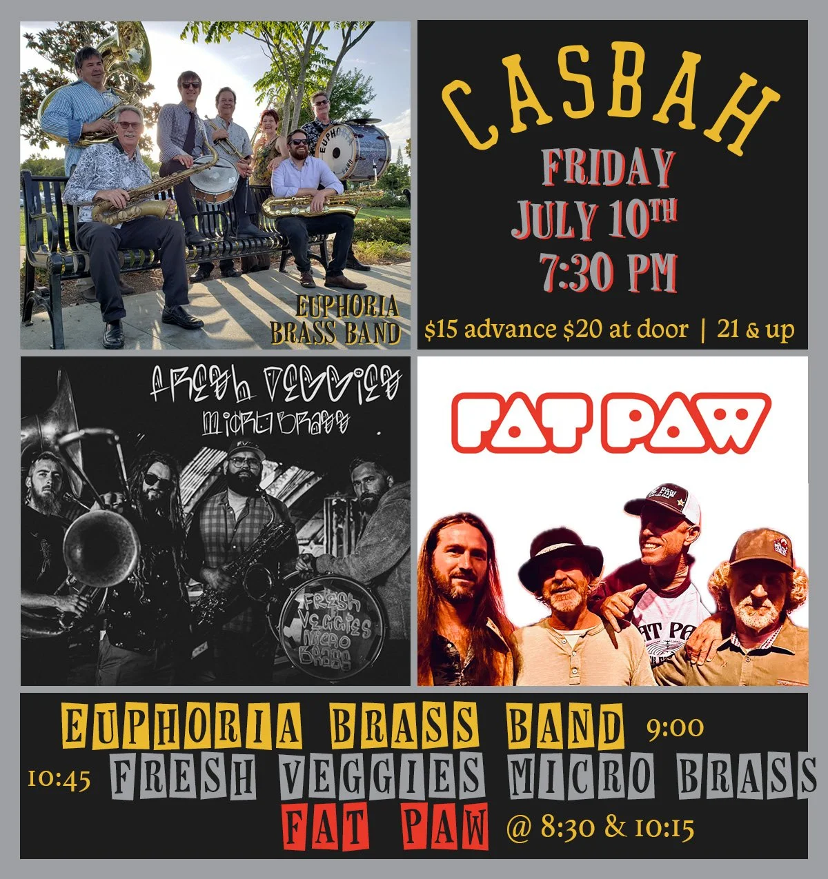 Casbah Show w/ Fresh Veggies and Fat Paw