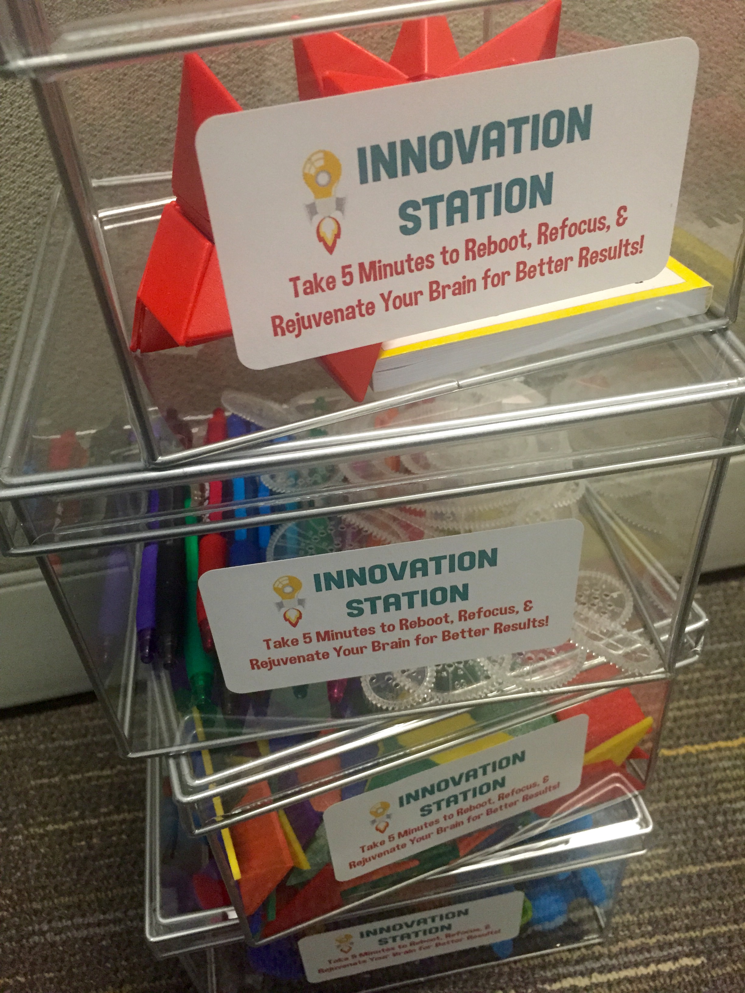 Giving staff the tools to recharge throughout the day and spur creativity at meetings. 