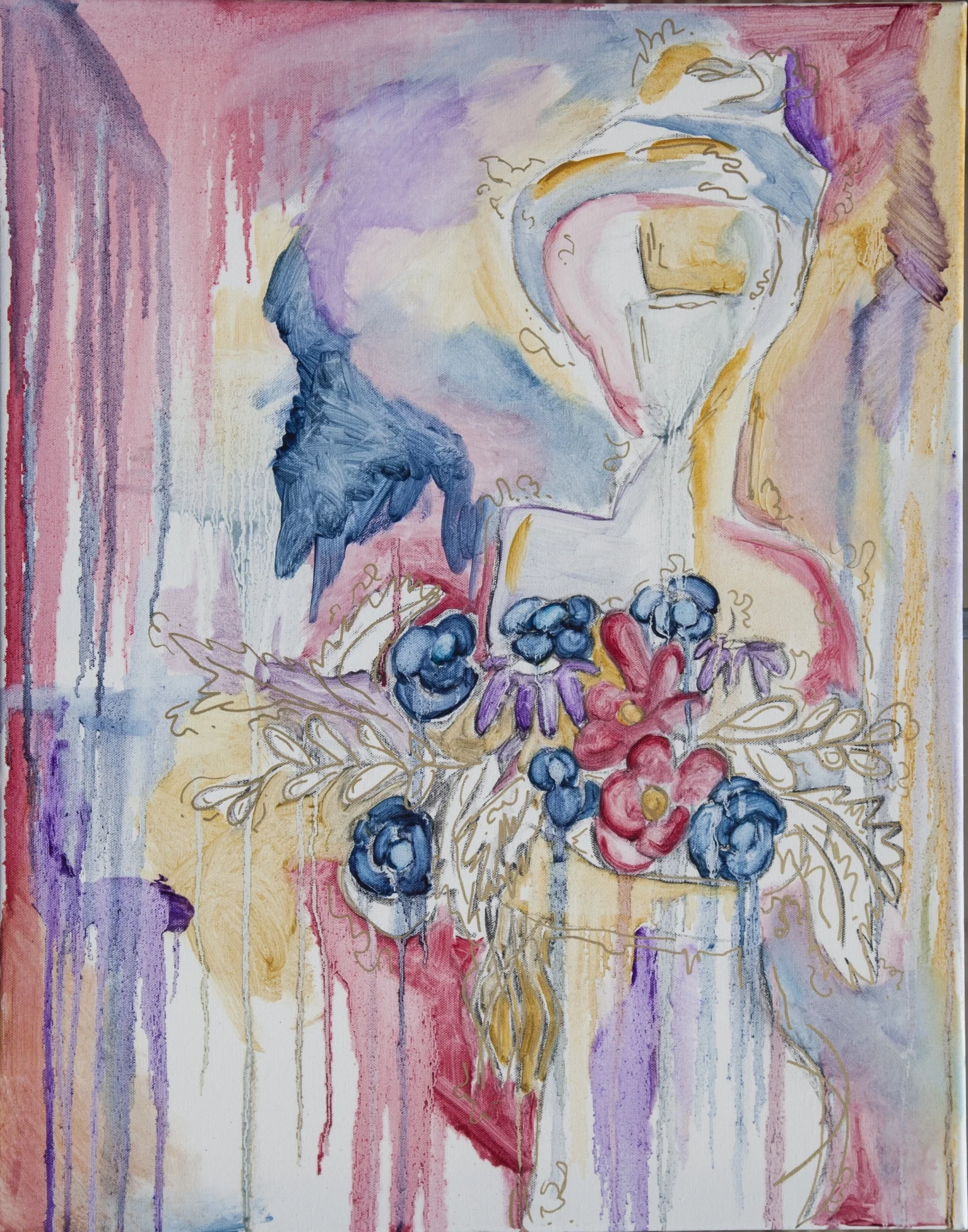 Woman with Flowers I