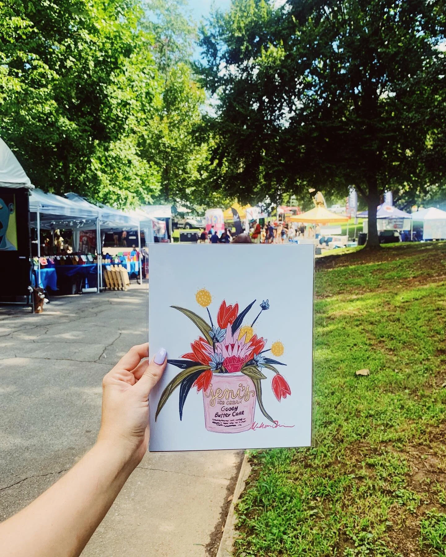 Day two of @gpsummershade !! So many great vendors to come and see! Come out and see us today till 6pm tonight!! Hope to see you! 💕