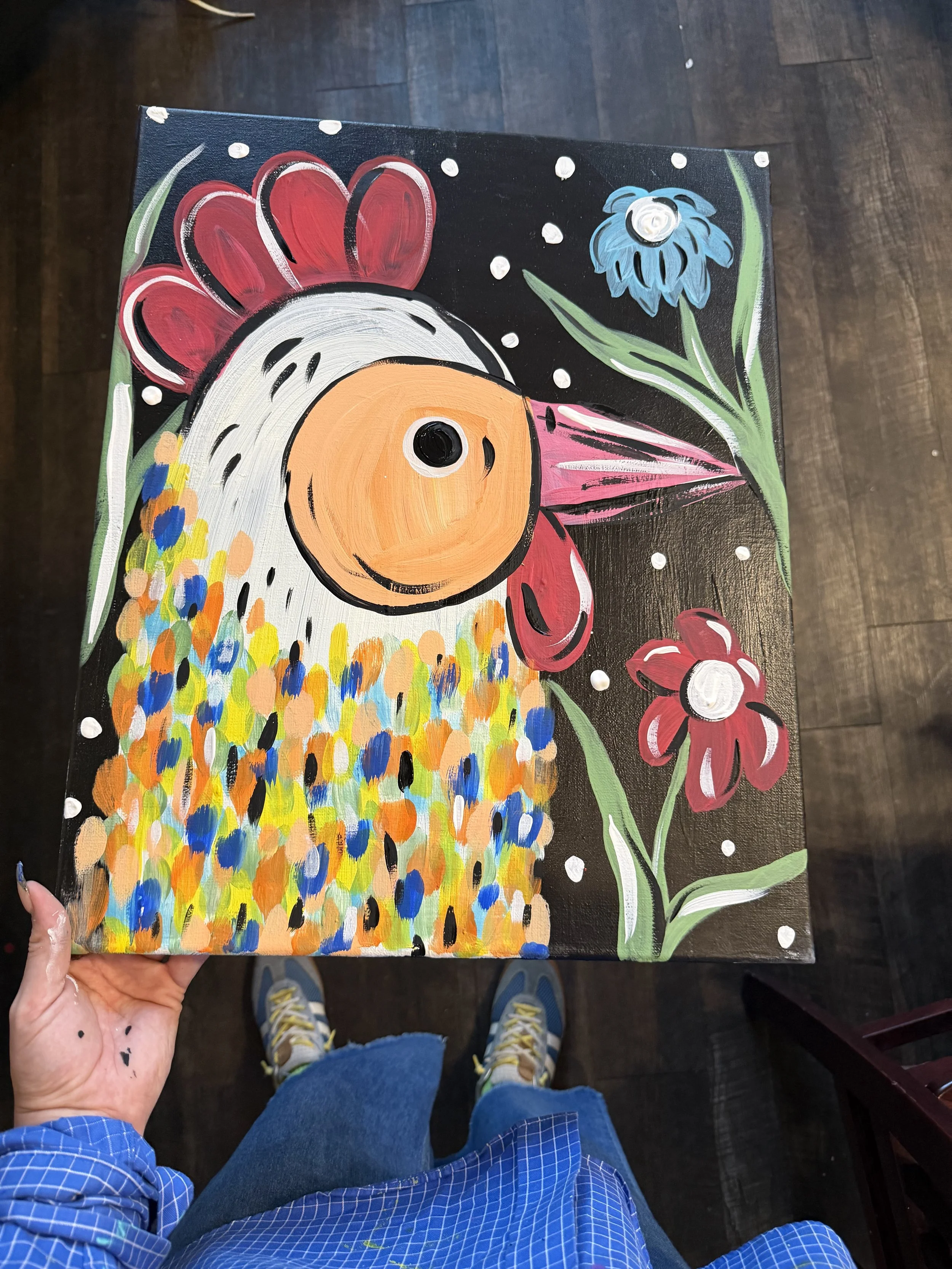 Sip and Paint Class at The Tavern at Towne Lake 