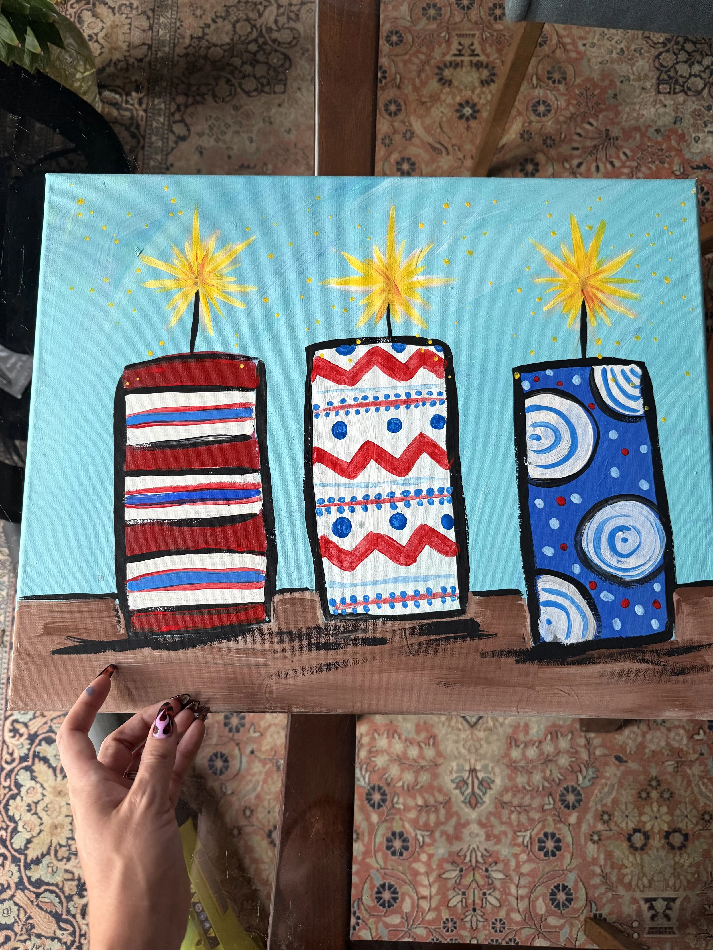 Open to all ages Paint Class at The Tavern at Towne Lake