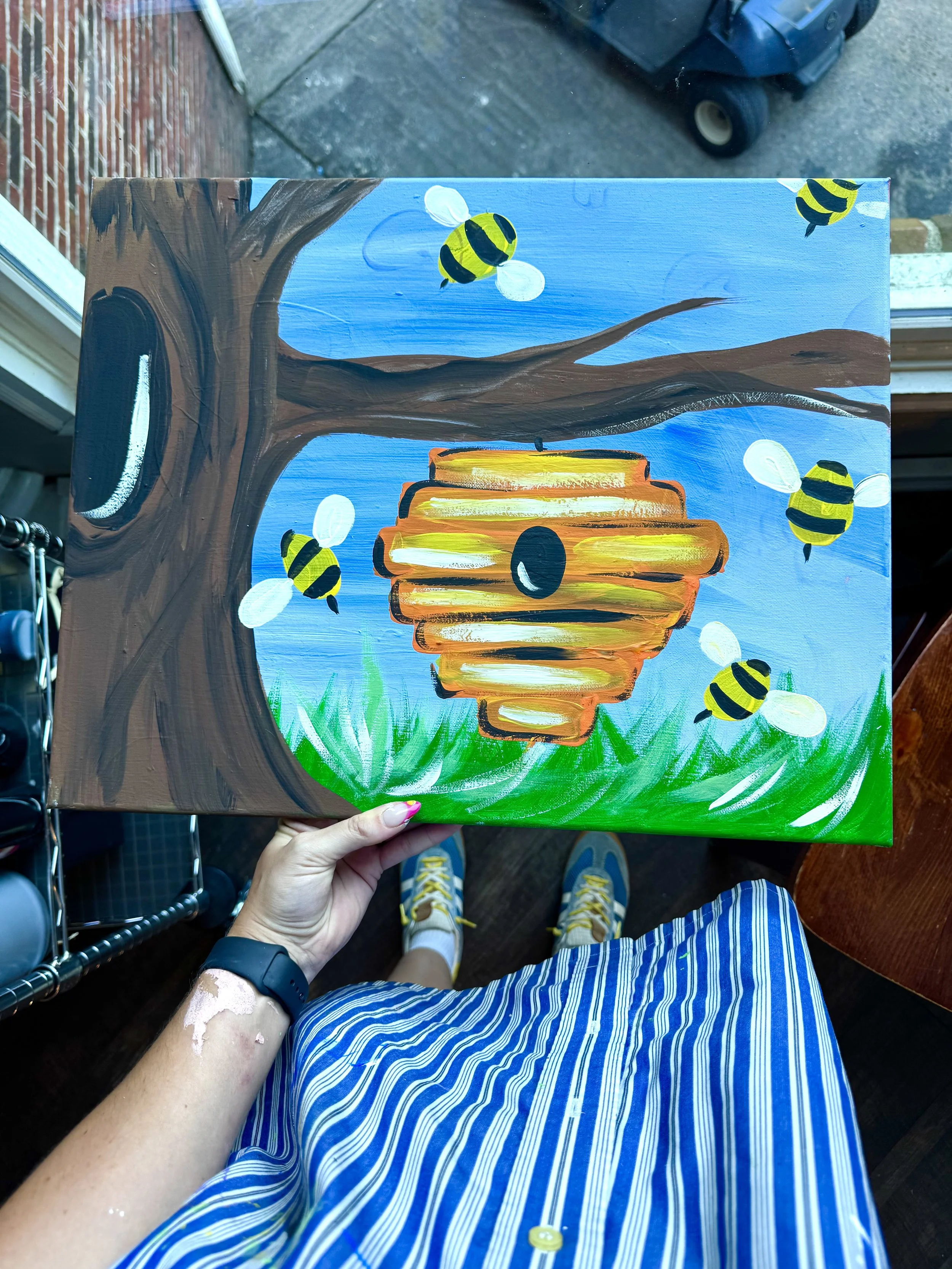 Open to all ages Paint Class at The Tavern at Towne Lake