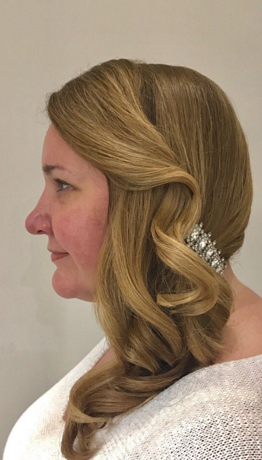 Side Swept Updo by Master Stylist Kelly, at GS Blow Dry Bar - 10019 Midtown, 57th Street.PNG