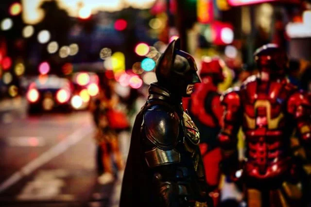 &quot;Conversation with Pete Zwarksi (not sure of the spelling) aka Batman&quot; from the Hollywood Street Series #6 of 10. *
.
.
.
Pete-&quot;I don't even like Batman.&quot;
Me-&quot;The guy or playing him on Hollywood Blvd?&quot;
Pete-&quot;Playing