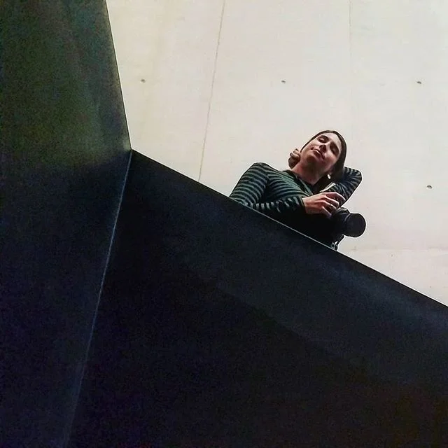 It was the one moment where her face wasn't hidden behind her camera and I caught it... Then I spoke to her, pretending to know the art of John Baldessari. &quot;I love the simplicity of his images. His use of black-and-white images with eye catching